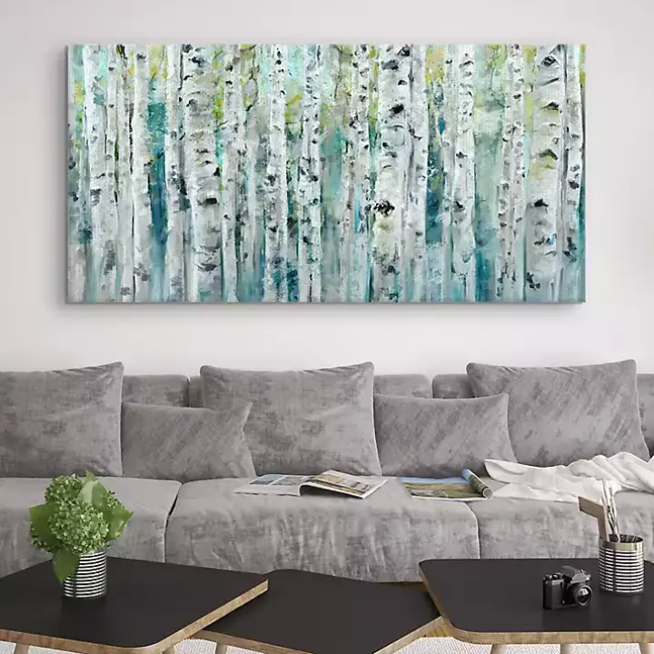 Spring Birches Canvas Art Print