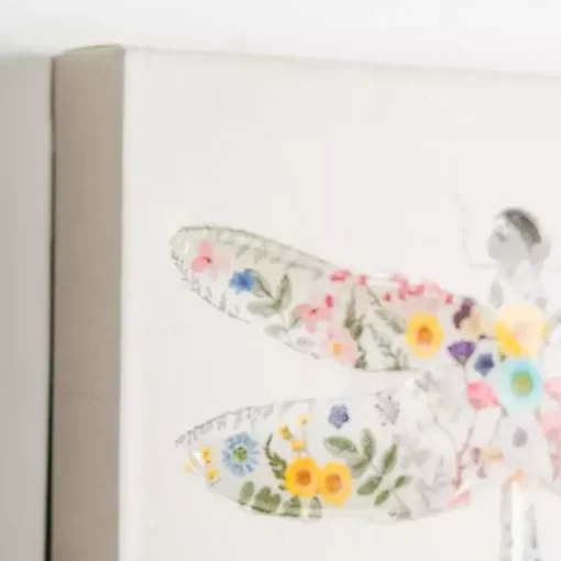 Springtime Bugs Canvas Art Prints, Set of 2