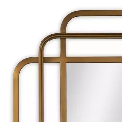 Square Shayan Bronze Metal Wall Mirror