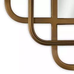Square Shayan Bronze Metal Wall Mirror