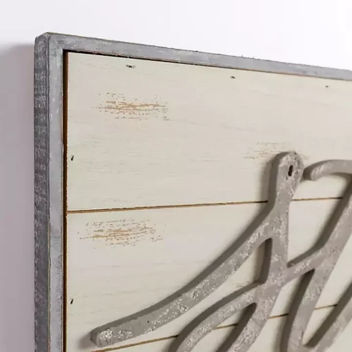 Stay Awhile Wood Plank Wall Plaque