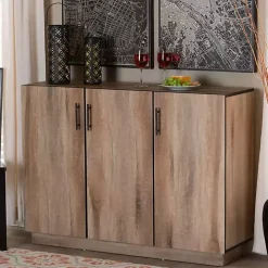 Stella Contemporary Oak 3-Door Sideboard