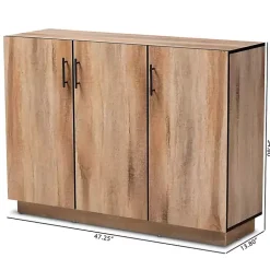 Stella Contemporary Oak 3-Door Sideboard