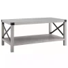 Stone Gray Modern Farmhouse Coffee Table