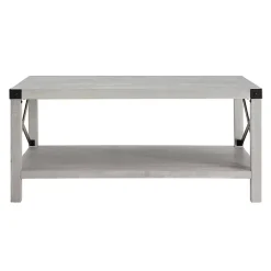 Stone Gray Modern Farmhouse Coffee Table