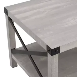 Stone Gray Modern Farmhouse Coffee Table