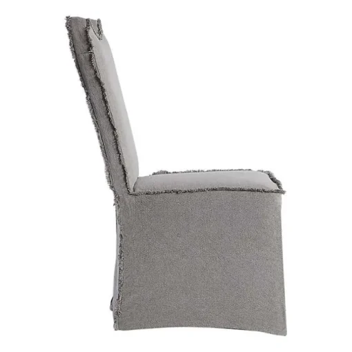 Stonewash Fringe Slipcover Dining Chairs, Set of 2