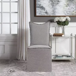 Stonewash Fringe Slipcover Dining Chairs, Set of 2