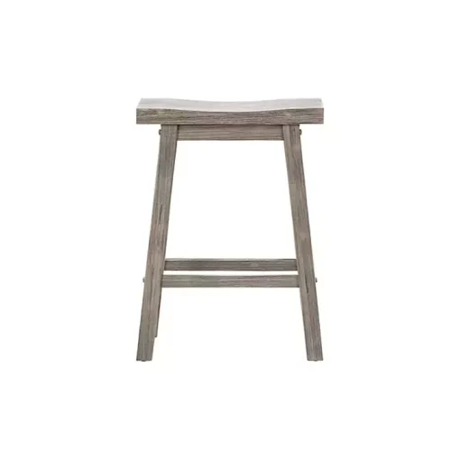 Storm Gray Sonoma Saddle Counter Stools, Set of 2