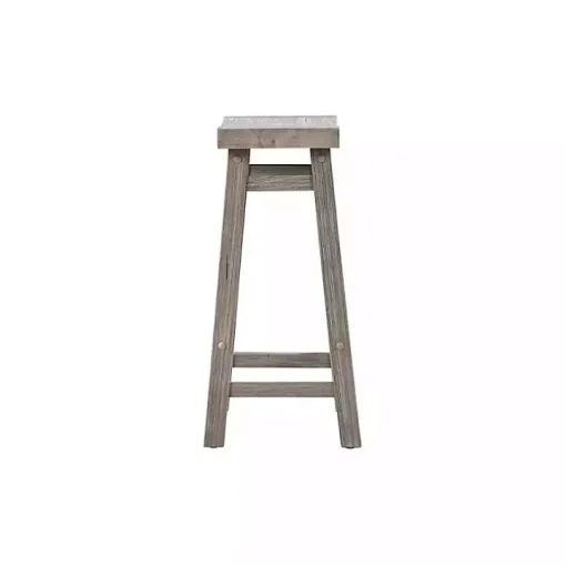 Storm Gray Sonoma Saddle Counter Stools, Set of 2