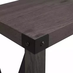 Stormy Gray X Side Frame Console Table