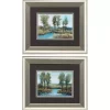 Stream Side Framed Art Prints, Set of 2