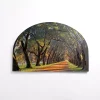 Sunset Greenway Arched Canvas Art Print