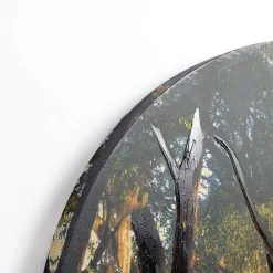 Sunset Greenway Arched Canvas Art Print