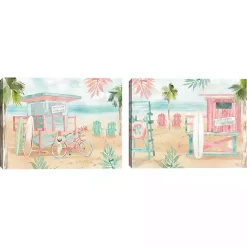 Surfs Up Canvas Art Prints, Set 2