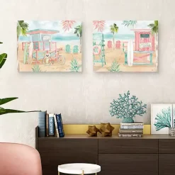 Surfs Up Canvas Art Prints, Set 2