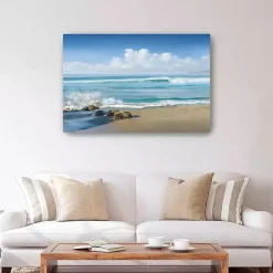 Sweeping Blue Canvas Art Print, 48x32 in.
