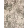 Tan and Black Abstract Livs Area Rug, 5x7