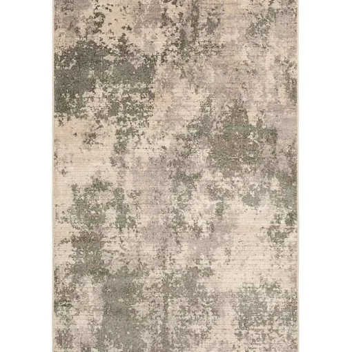 Tan and Black Abstract Livs Area Rug, 5x7