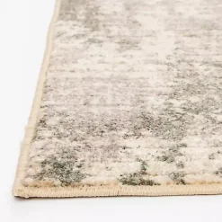 Tan and Black Abstract Livs Area Rug, 5x7