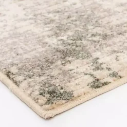 Tan and Black Abstract Livs Area Rug, 5x7