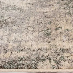 Tan and Black Abstract Livs Area Rug, 5x7
