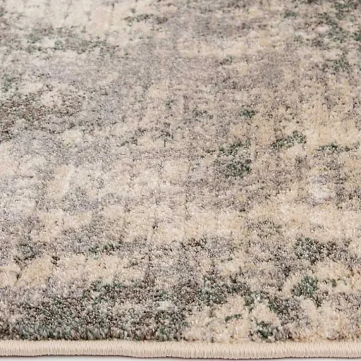 Tan and Black Abstract Livs Area Rug, 5x7