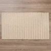 Tan Cable Knit Scatter Rug