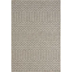 Tan Chevron Indoor/Outdoor Area Rug, 7x9