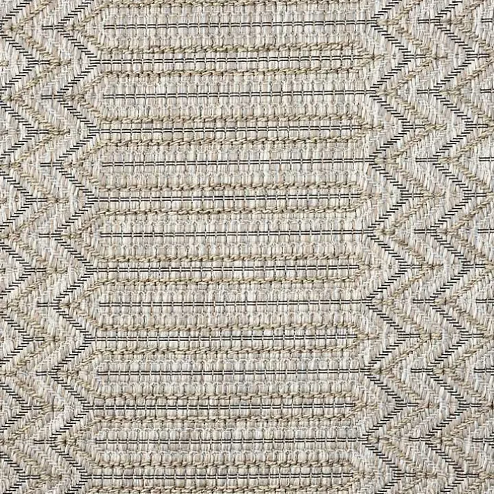 Tan Chevron Indoor/Outdoor Area Rug, 7x9