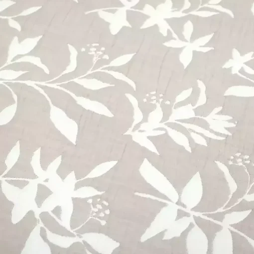 Tan Floral Reversible 3-pc. Full/Queen Quilt Set