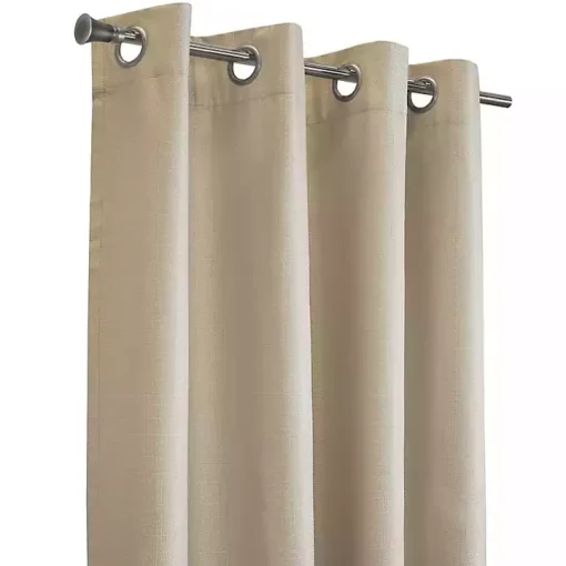 Tan Newberry Blackout Curtain Panel, 84 in.