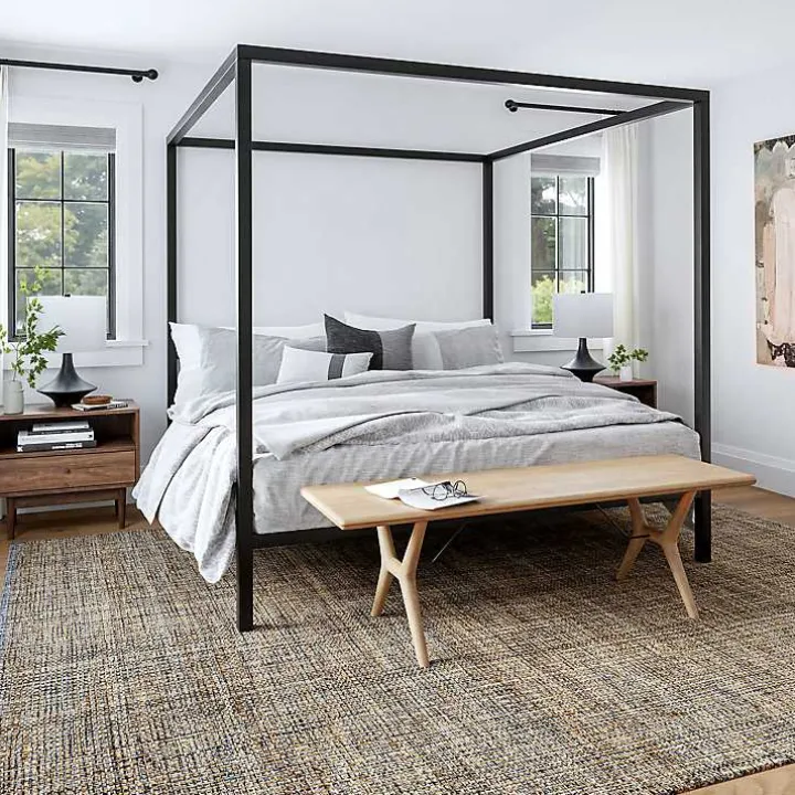 Tan Nona Emily Henderson x RugsUSA Area Rug, 6x9