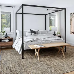 Tan Nona Emily Henderson x RugsUSA Area Rug, 4x6