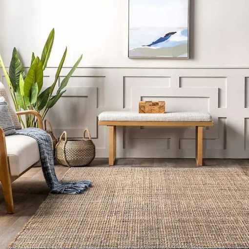 Tan Nona Emily Henderson x RugsUSA Area Rug, 9x12