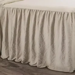 Tan Ruffle Skirt 3-pc. King Comforter Set