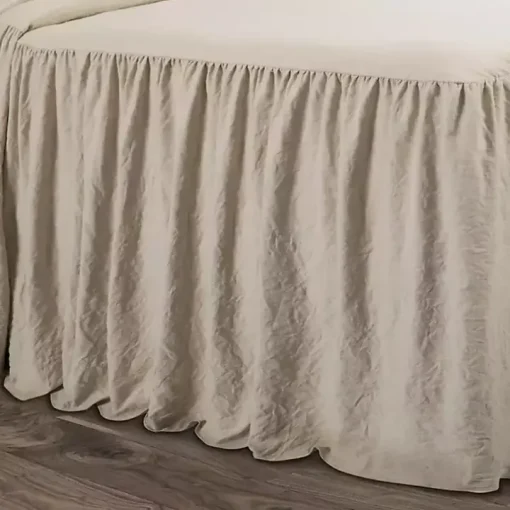 Tan Ruffle Skirt 3-pc. King Comforter Set