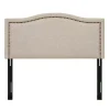 Tan Upholstered Augusta Queen Headboard