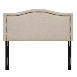 Tan Upholstered Augusta Queen Headboard