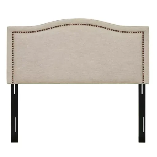 Tan Upholstered Augusta Queen Headboard