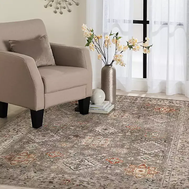 Tan Vintage Remi Area Rug, 7x9