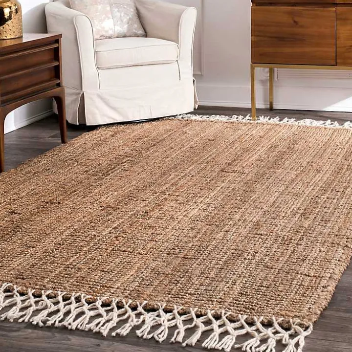 Tan Woven Reese Area Rug, 5x8