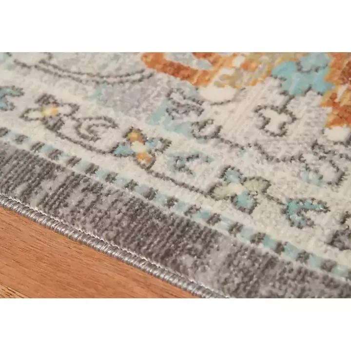 Taupe Bohemian Area Rug, 5x8