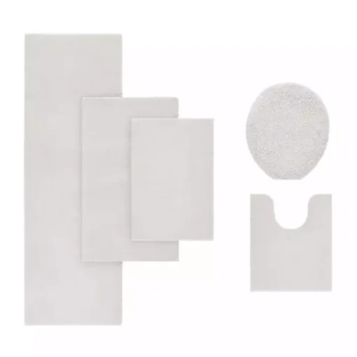 Taupe High Pile Marshmallow Bath Mat, 40 in.