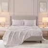 Taupe Leopard Print Satin 3-pc. Twin Sheet Set