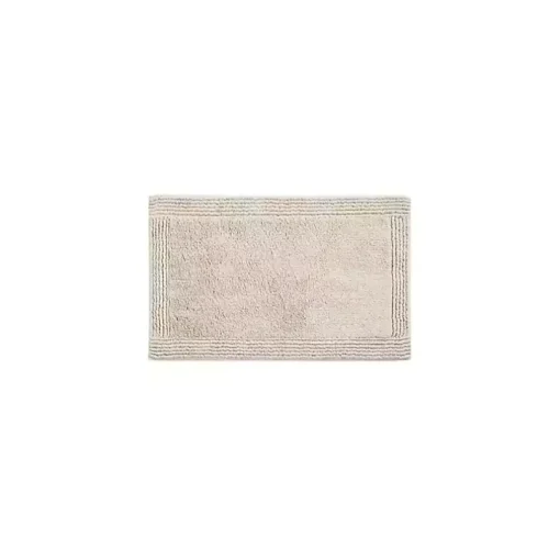 Taupe Tufted Reversible Cotton Bath Mat, 34 in.