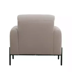 Taupe Velvet Upholstered Knox Accent Chair