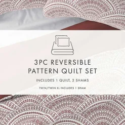 Terra Scalloped Reversible 2-pc. Twin Quilt Set