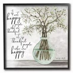 Thankful People who are Happy Framed Art Print