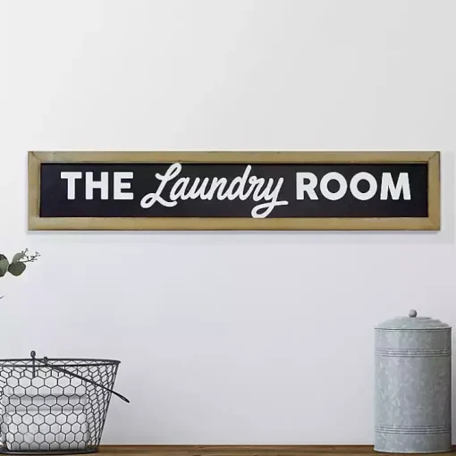 The Laundry Room Framed Wall Sign